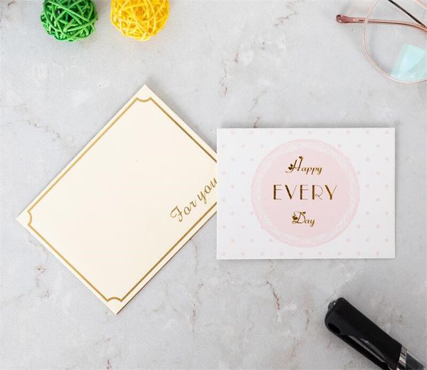 bronzing foctory gift price birthday wedding valentine thank you day new year greeting card with envelope 9